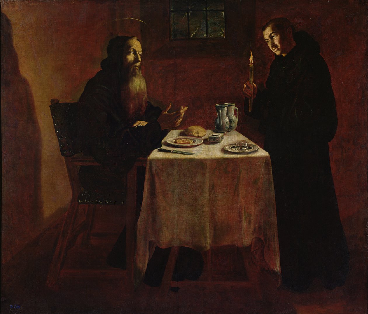 St. Benedict Velsignelse St. Maur av Francisco Rizi