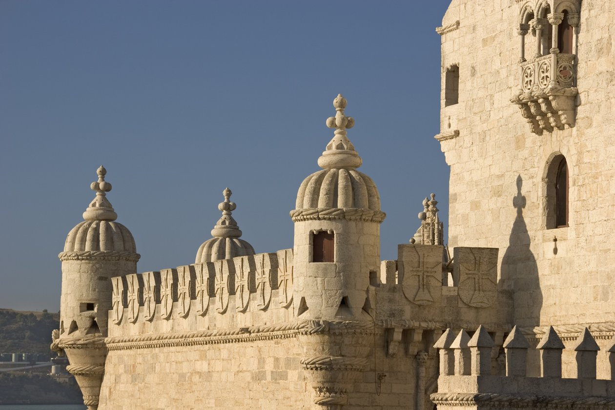 Torre de Belem, bygget ca. 1514 fotodetalj av 237479 av Francisco de Arruda