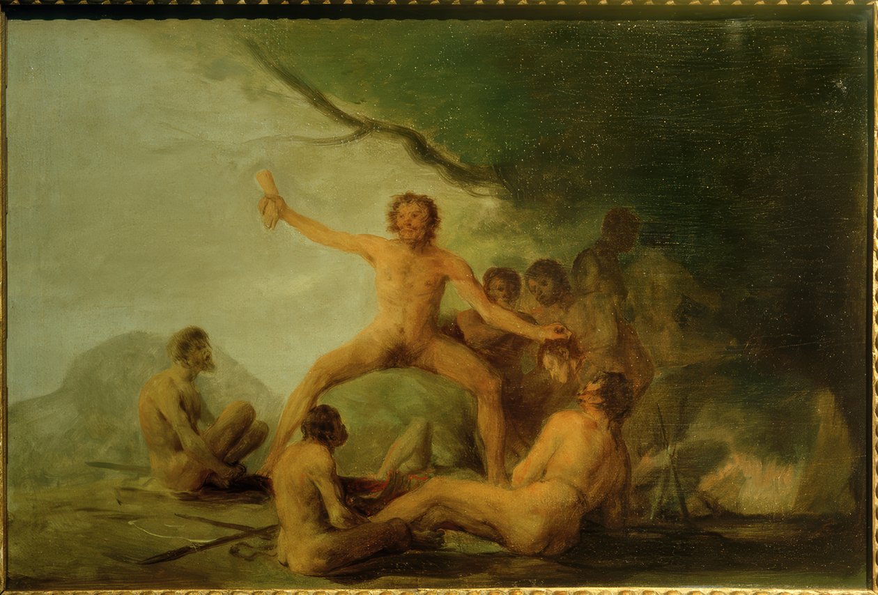 Kannibaler som viser menneskelige levninger av Francisco de Goya