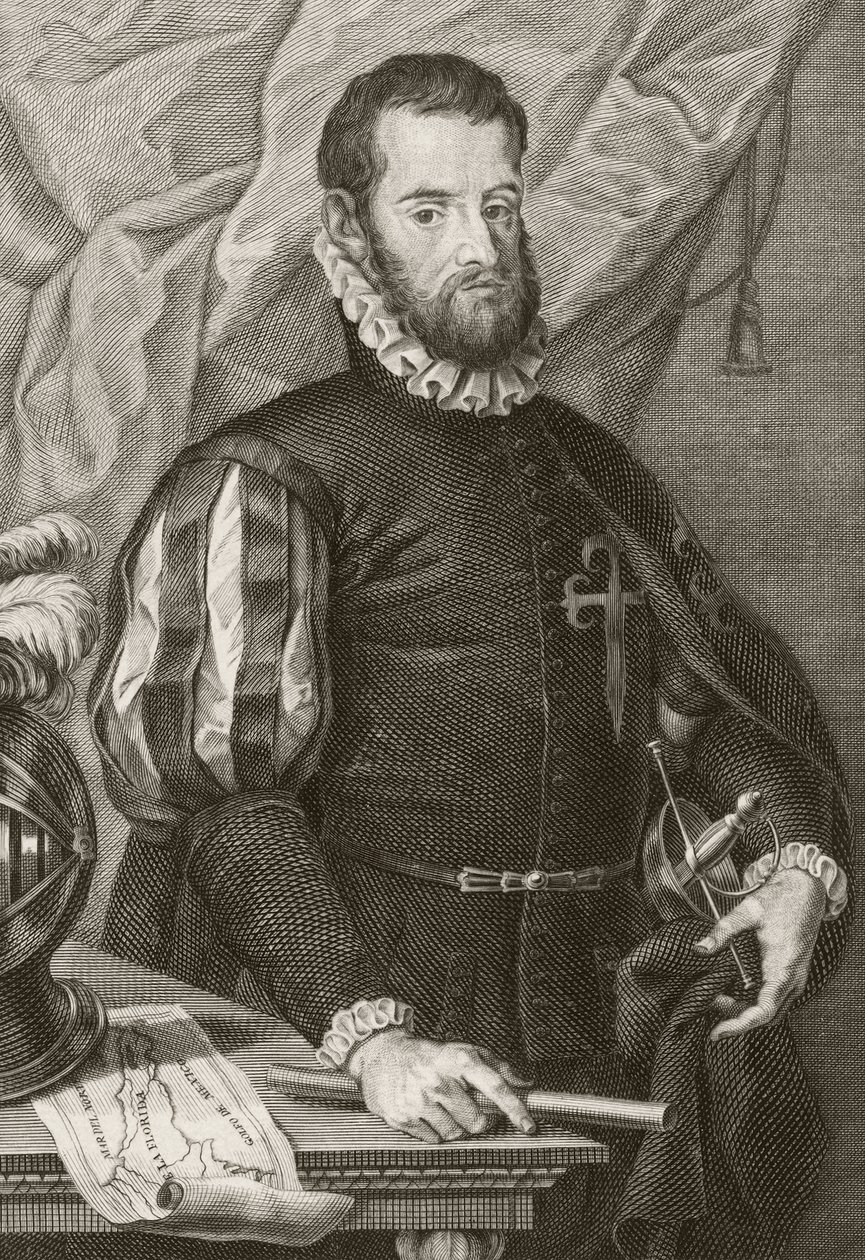 Pedro Menendez de Aviles av Francisco de Paula Marti Mora