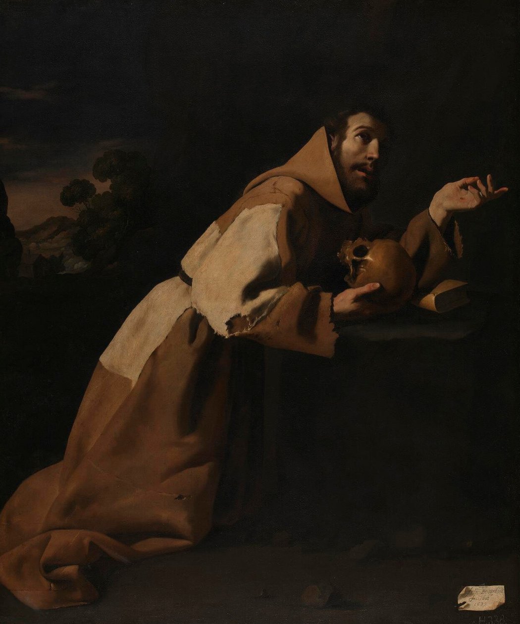Saint Francis i meditasjon av Francisco de Zurbaran
