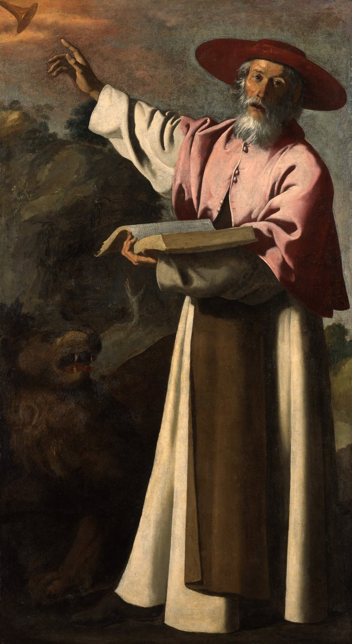 Den hellige Hieronymus, ca. 1640-45 av Francisco de Zurbaran