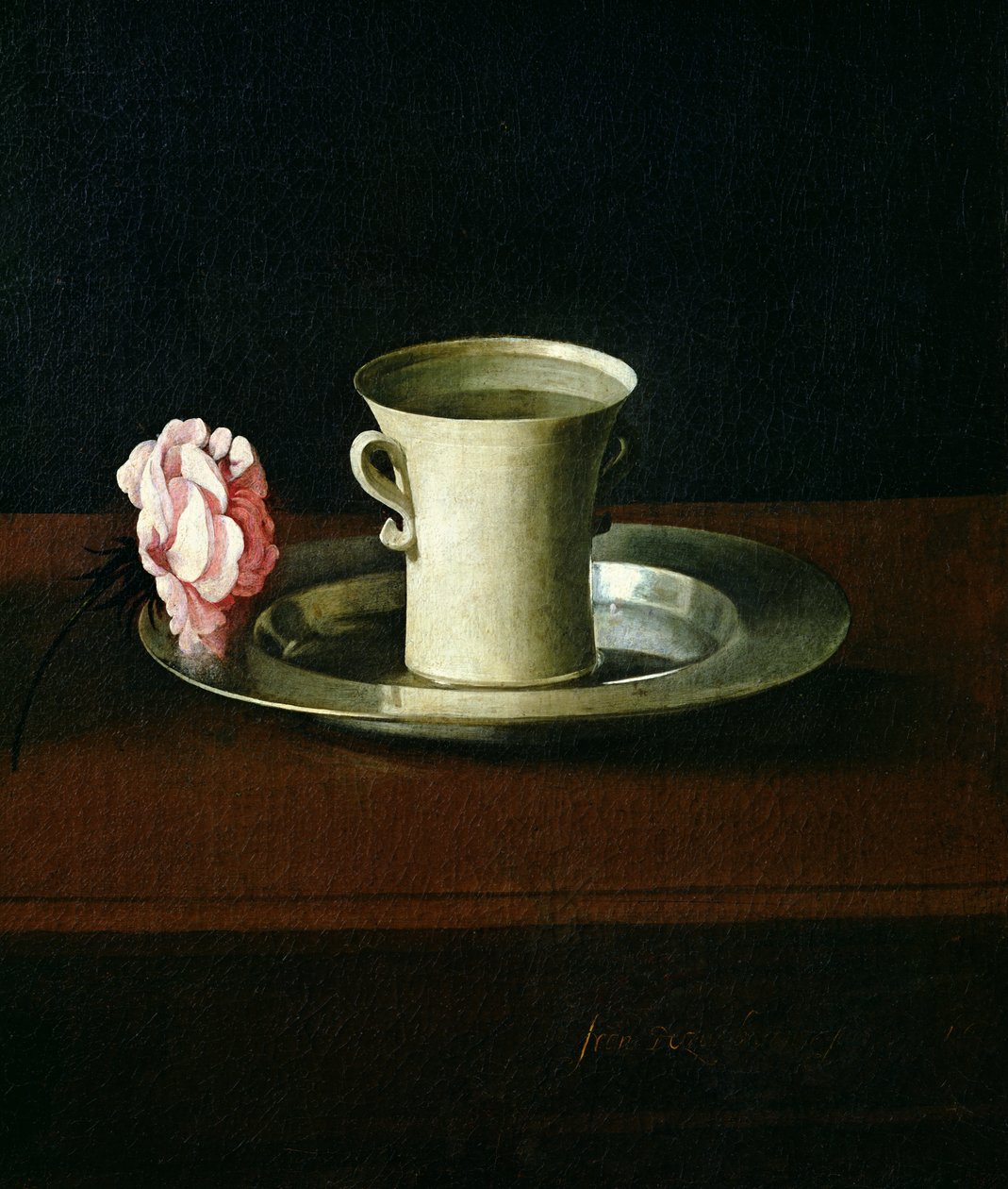 Stilleben olje på lerret detalj av 209896 av Francisco de Zurbaran