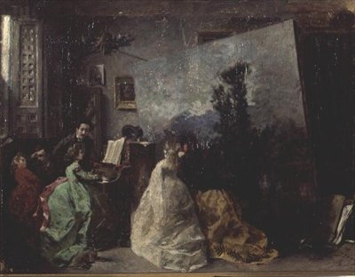Studioet til Antonio Munoz Degrain av Francisco Domingo Marqués