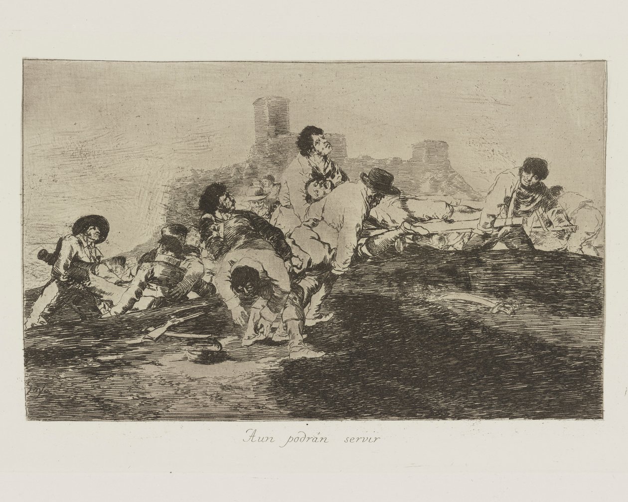 De kan fortsatt tjene (de kan fortsatt være til nytte), pl. 24 fra serien The Disasters of War av Francisco de Goya