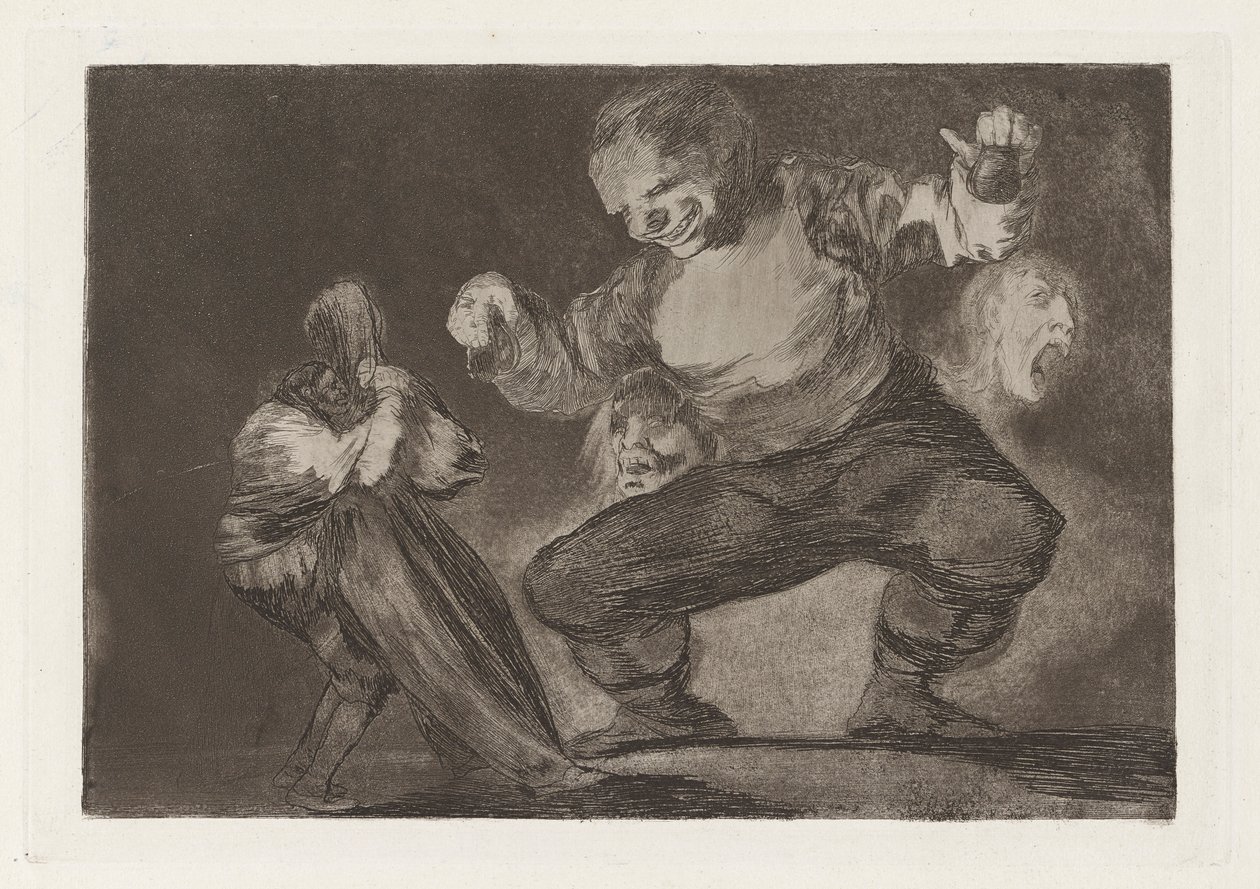 Bobalic?n (Simpleton), også kjent som After Vice Comes Fornicio (After Vice Comes Fornication), fra serien Los absurdities (Los proverbios) av Francisco de Goya