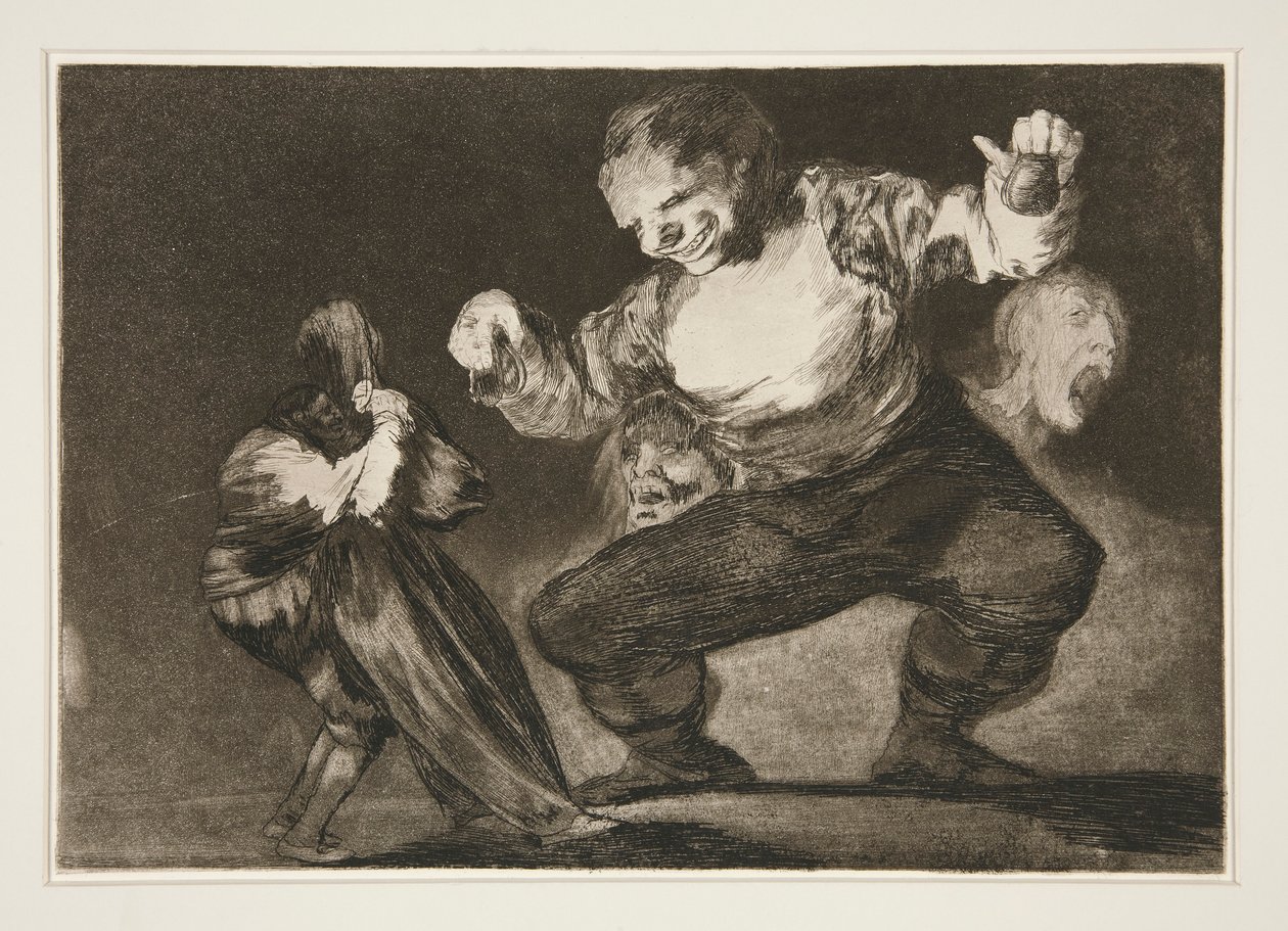 Bobalic?n (Simpleton), pl. 4 fra serien Los proverbios av Francisco de Goya