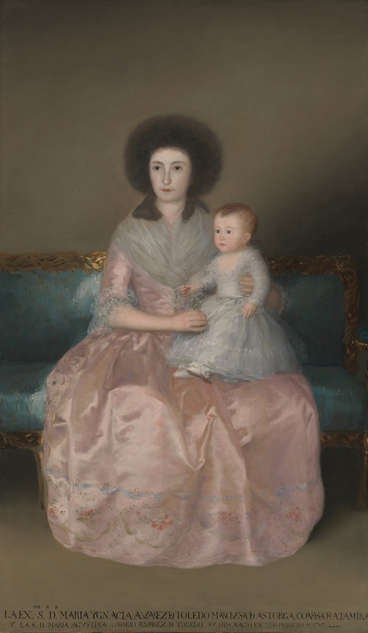Grevinne av Altamira og hennes datter, María Agustina, 1787-88. av Francisco de Goya