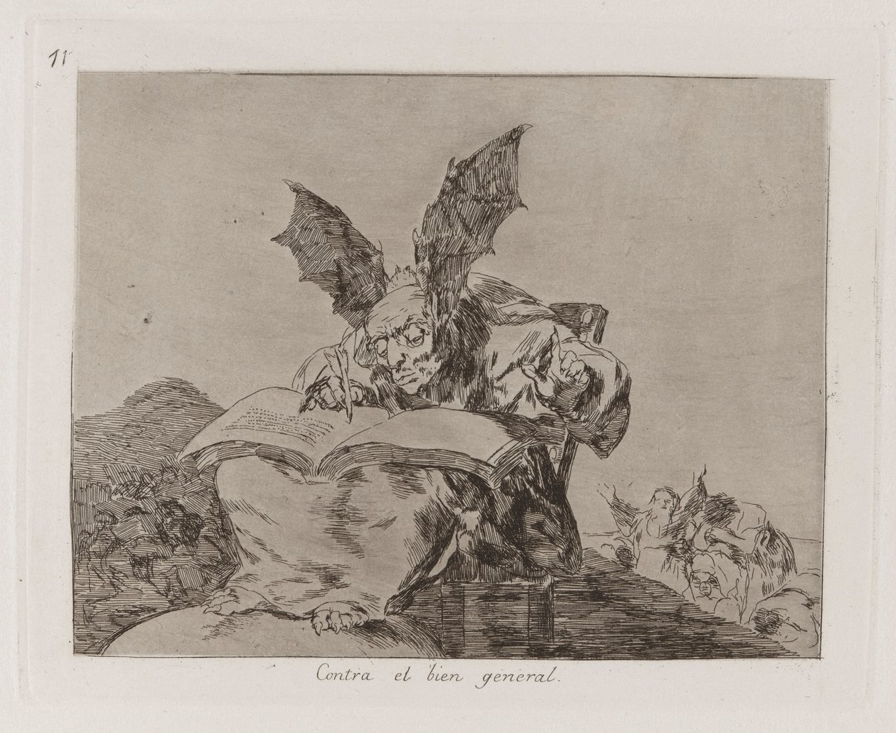 Against the Common Good, Plate 71 fra The Disasters of War av Francisco de Goya