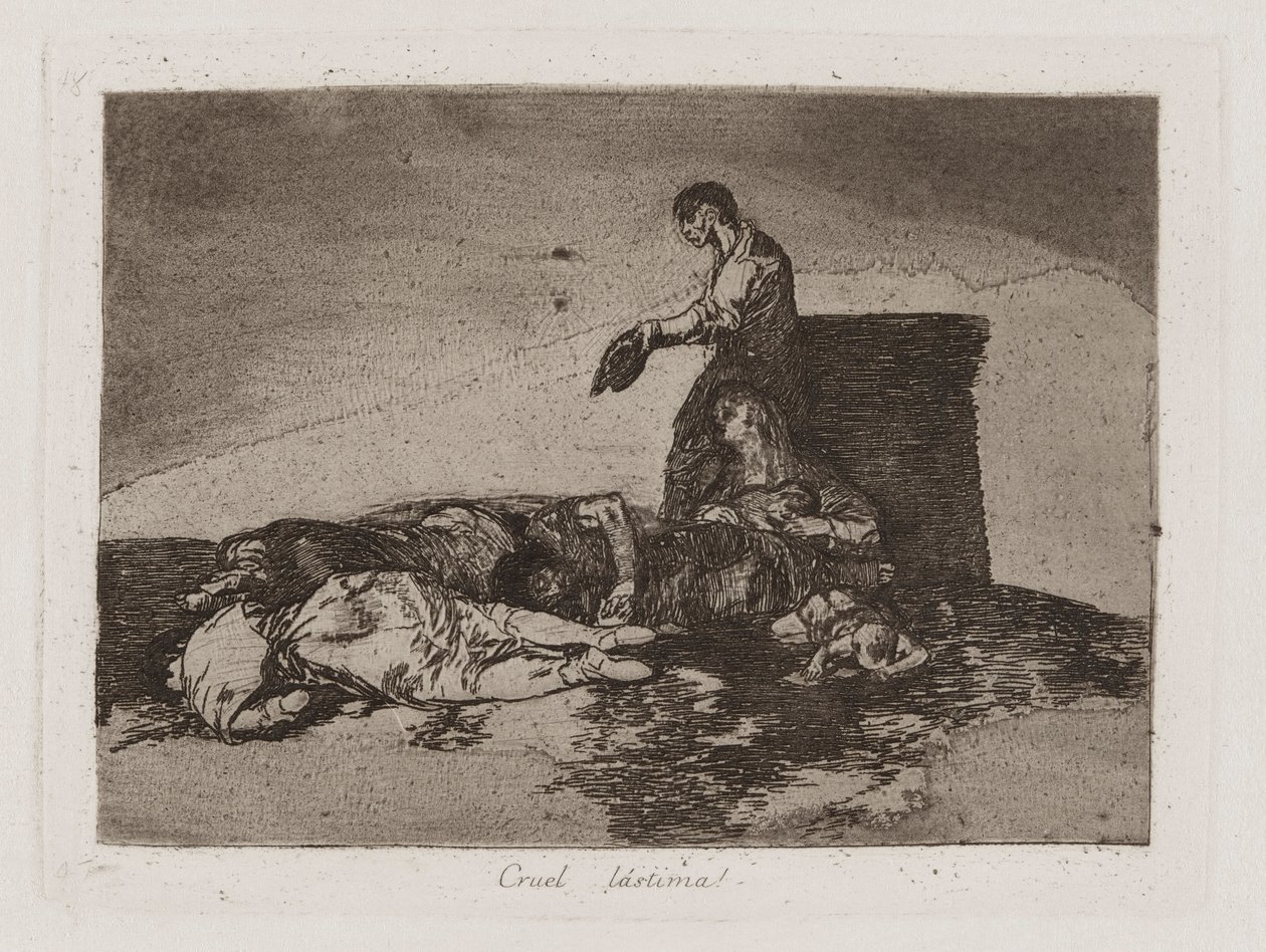 Grusom synd! (Cruel Tale of Woe!), Plate 48 fra The Disasters of War av Francisco de Goya