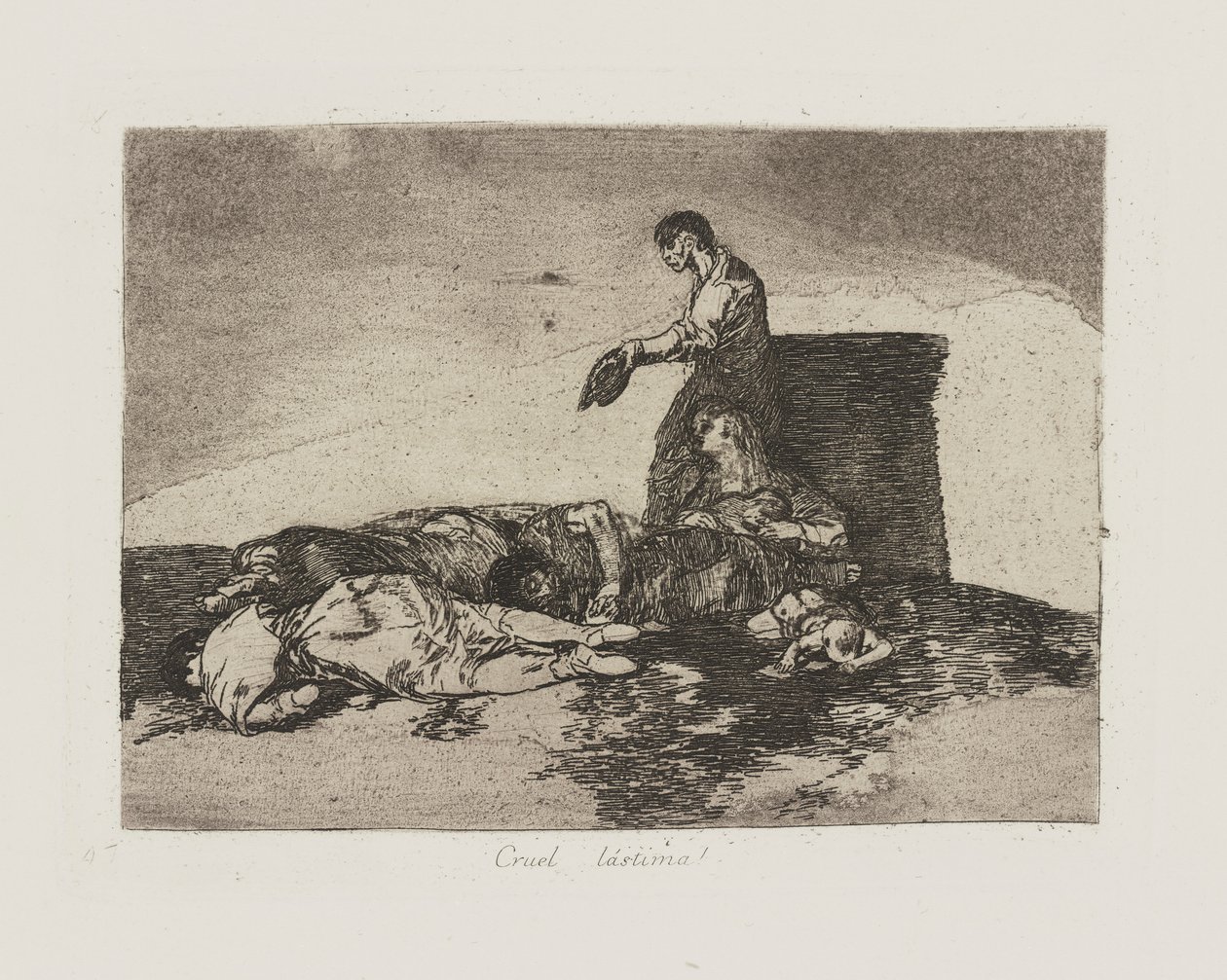 Grusom synd! (Cruel Tale of Woe!), pl. 48 fra serien The Disasters of War av Francisco de Goya