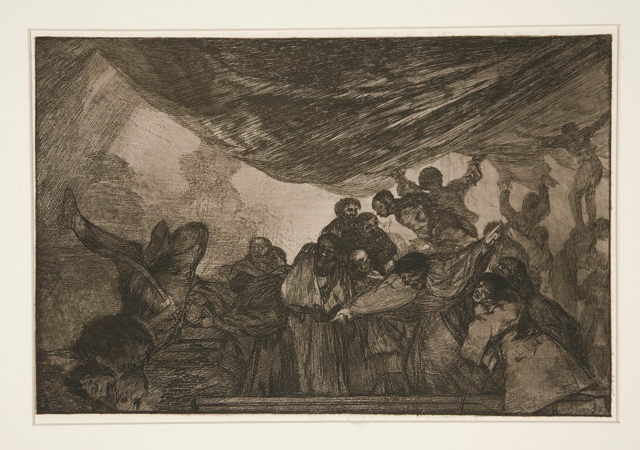 Disparate claro (Klar dårskap), pl. 15 fra serien Los proverbios av Francisco de Goya
