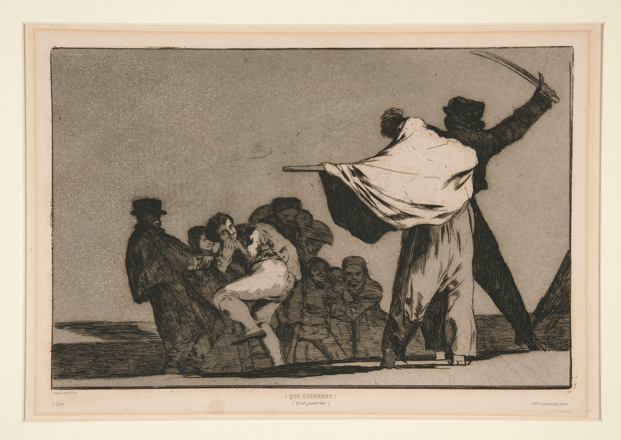 Disparate conocido (velkjent dårskap), unummerert plate fra serien Los proverbios av Francisco de Goya