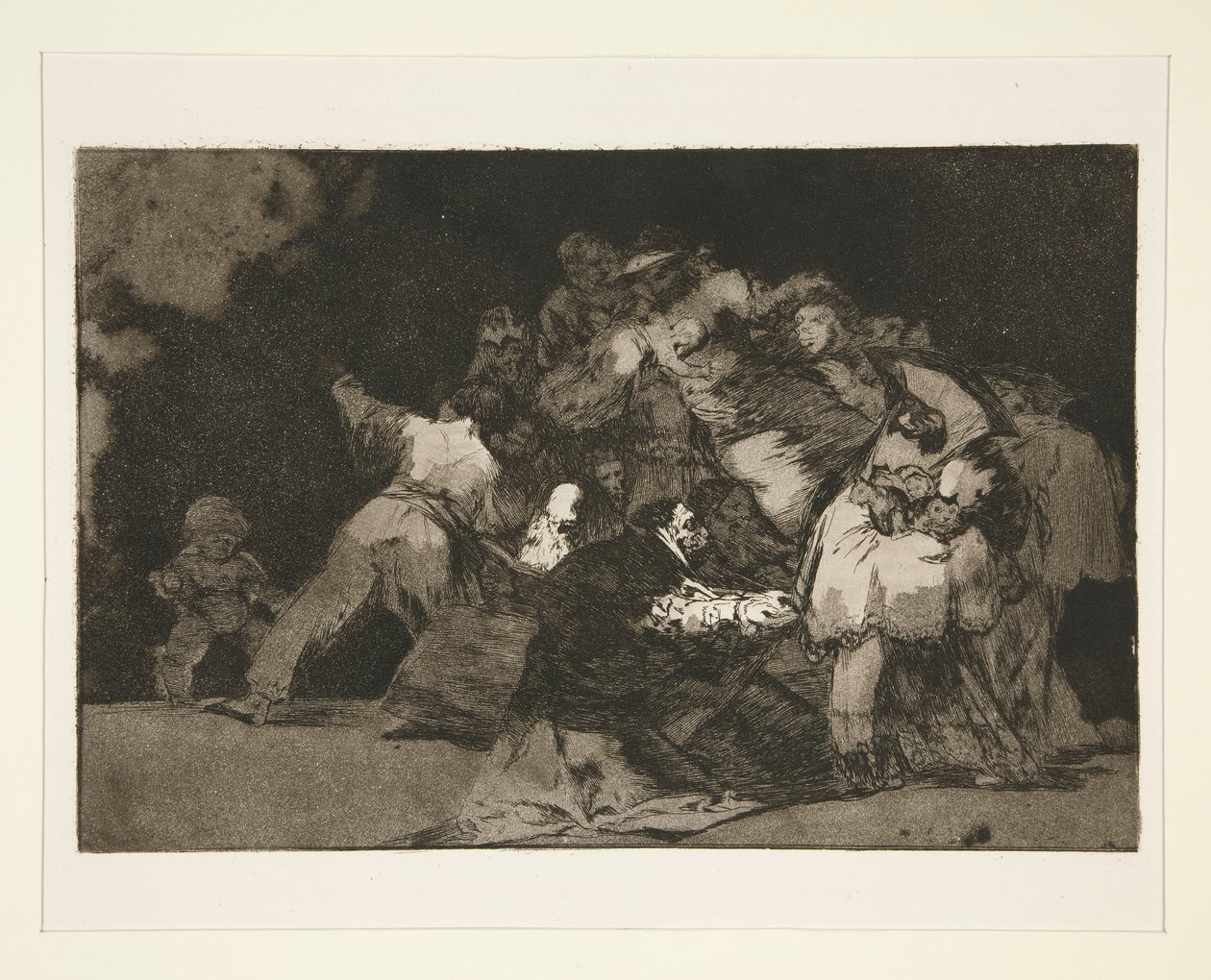 Uensartet generelt (General Folly), pl. 9 fra serien Los proverbios av Francisco de Goya
