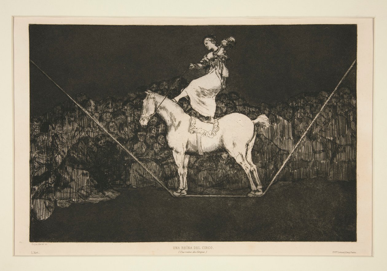 Disparate puntual (Punctual Folly), unummerert plate fra serien Los proverbios av Francisco de Goya