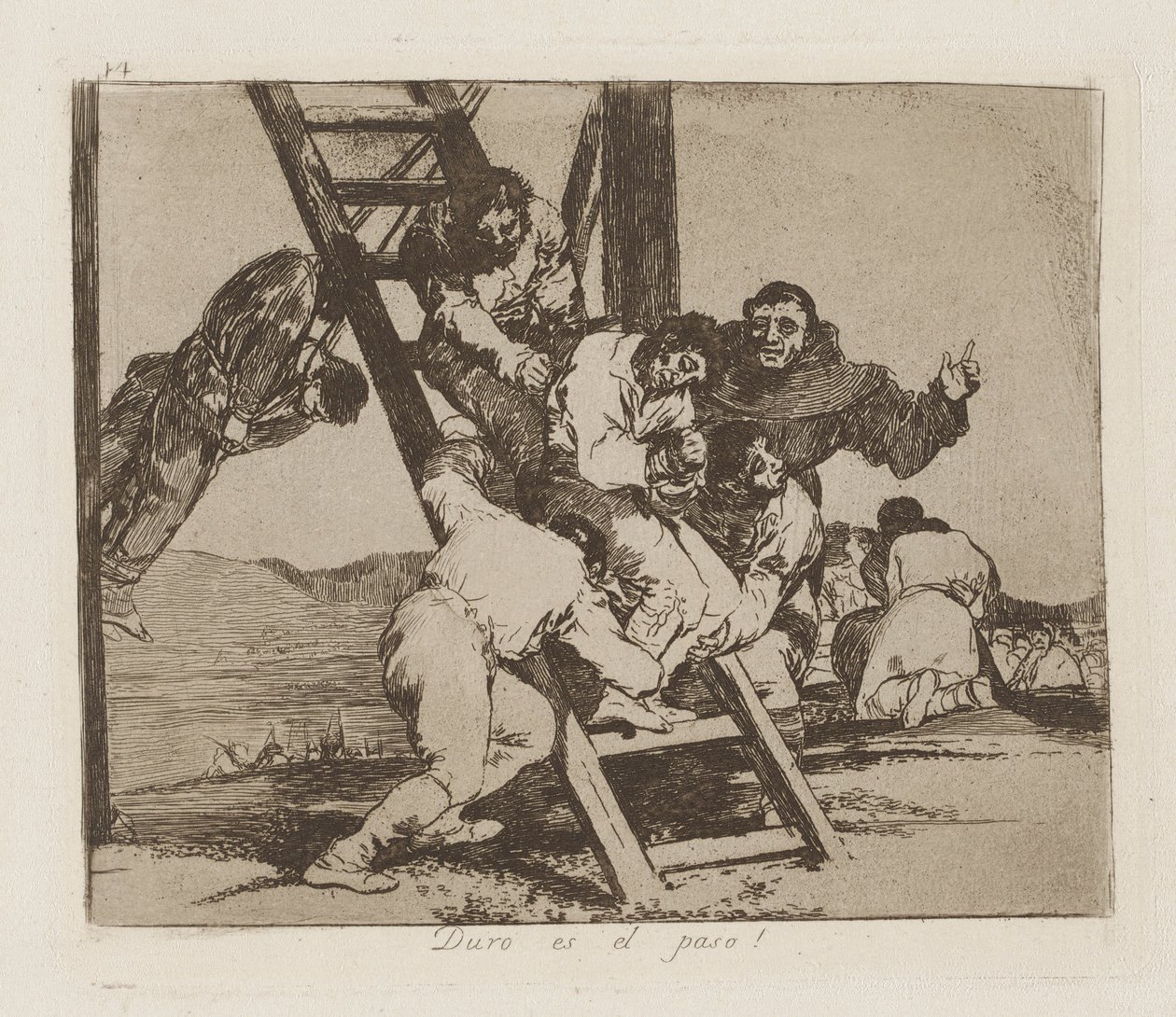 Vanskelig er steget! (Punkt av Francisco de Goya