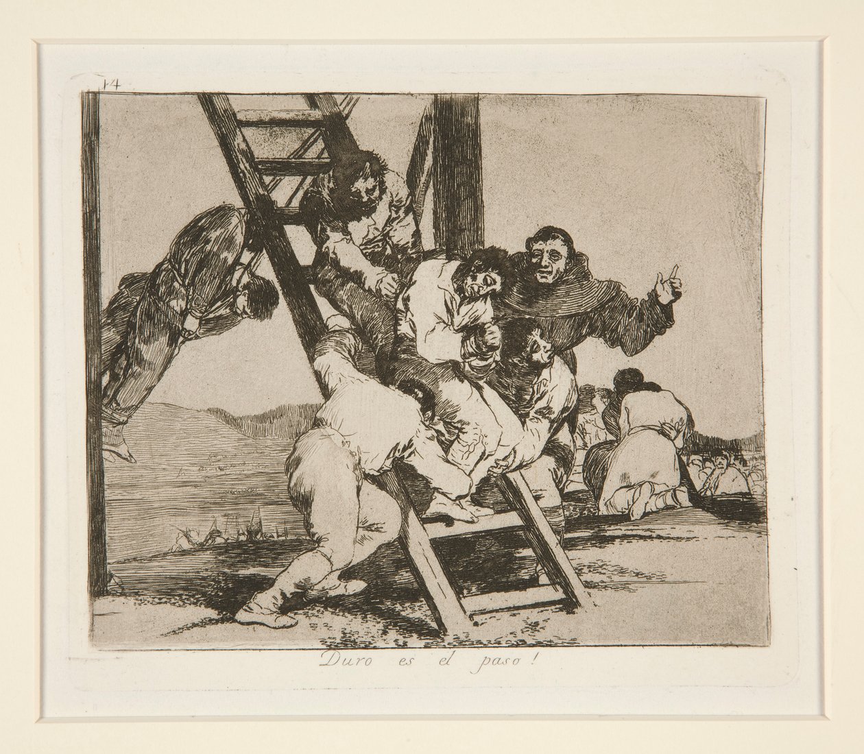 Vanskelig er steget! (Punkt av Francisco de Goya
