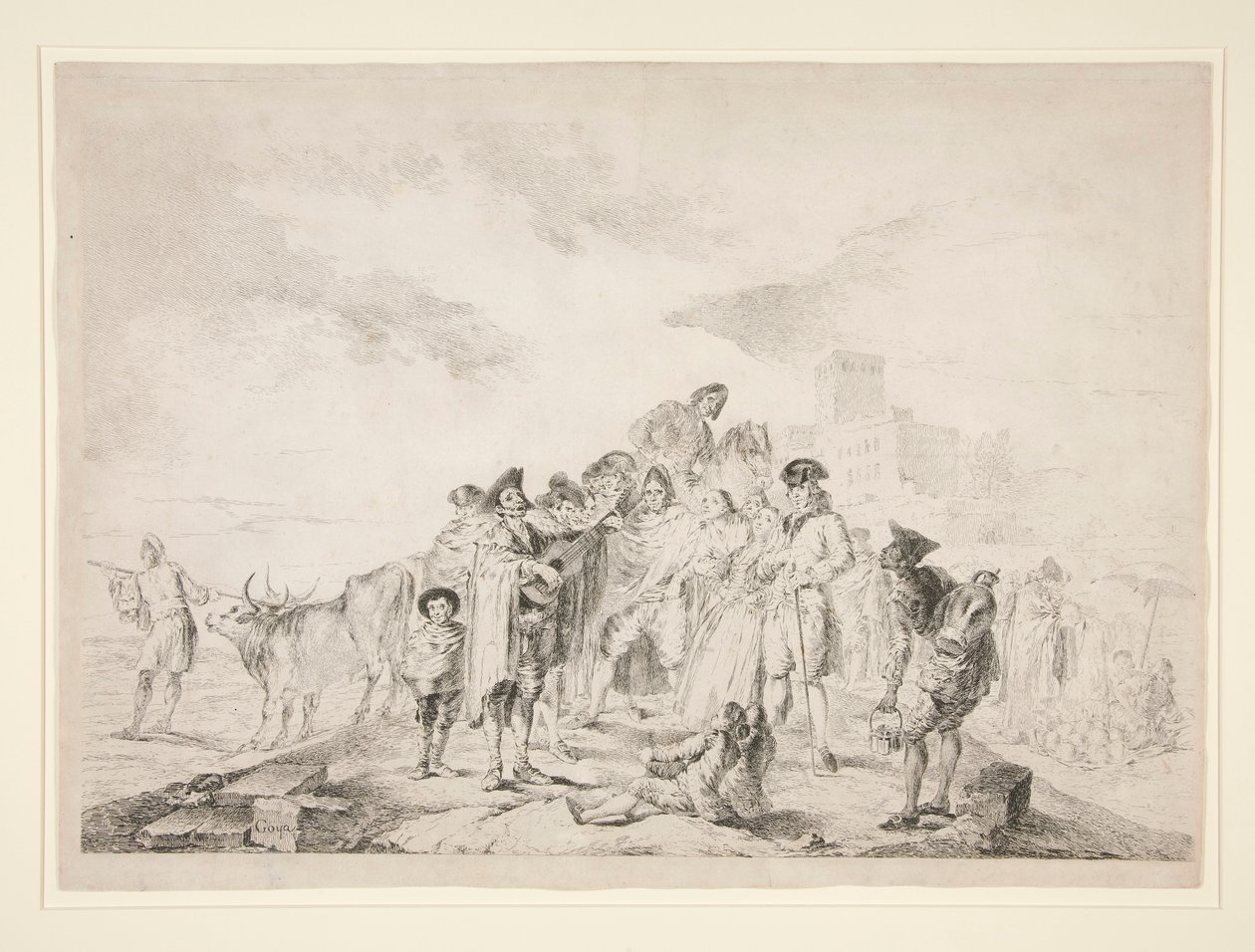 Den blinde gitaristen av Francisco de Goya