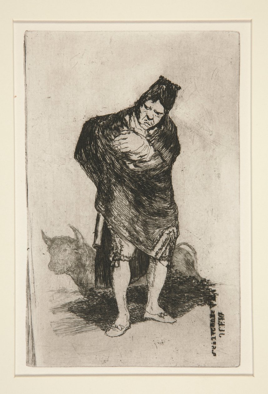 The Cloaked Man av Francisco de Goya