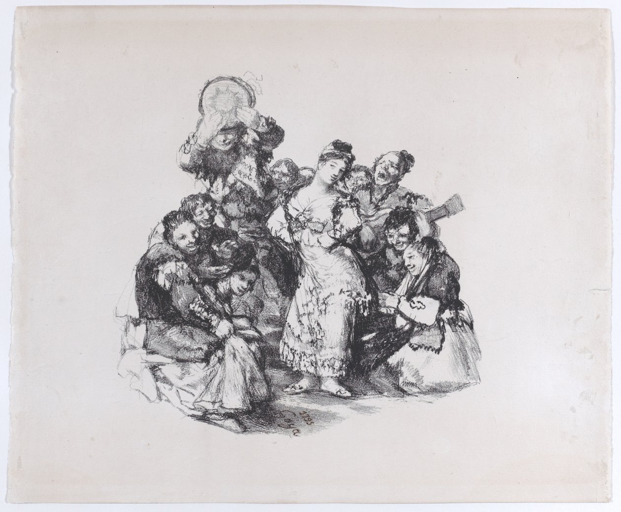 El vito Den andalusiske dansen, ca. 1825-1826., ca. 1825-1826. av Francisco de Goya