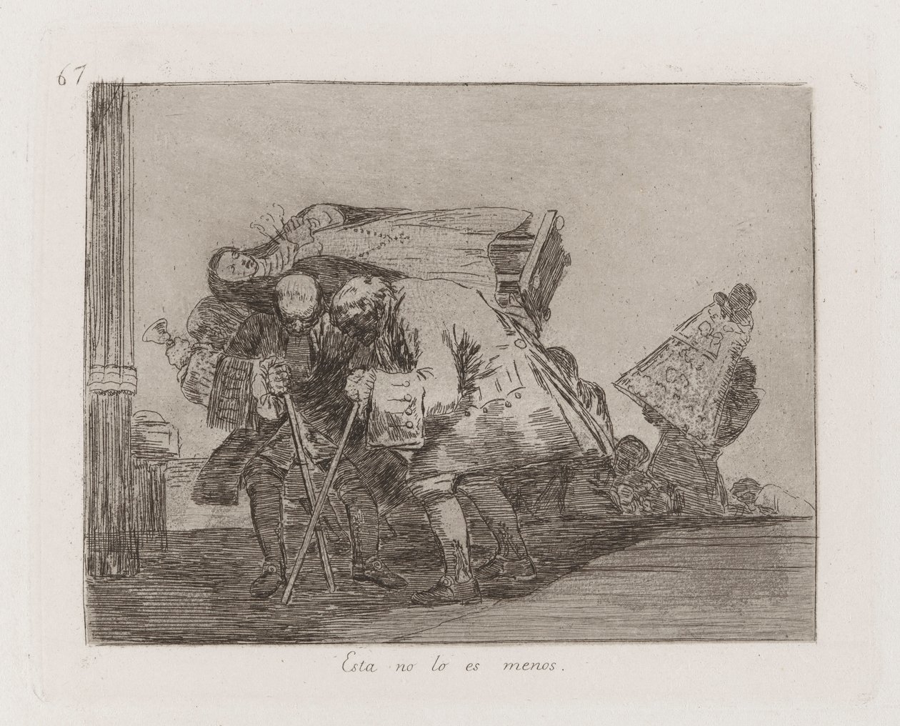 Dette er ikke mindre, Plate 67 fra The Disasters of War av Francisco de Goya