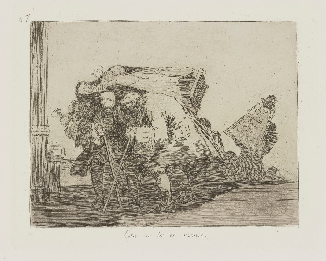 Denne er ikke mindre. (Dette er ikke mindre), pl. 67 fra serien The Disasters of War av Francisco de Goya