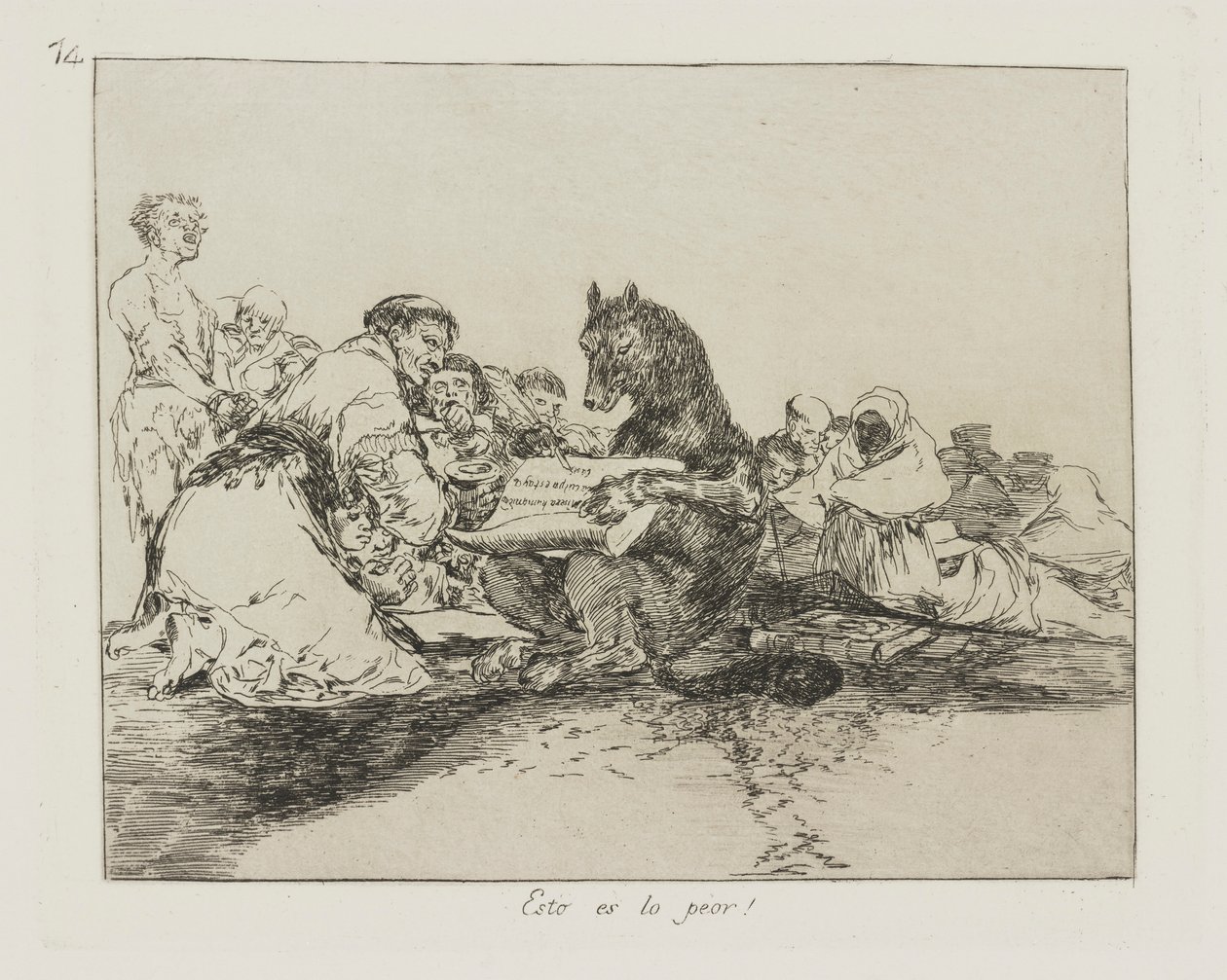 Dette er det verste! (Det er det verste!), pl. 74 fra serien The Disasters of War av Francisco de Goya