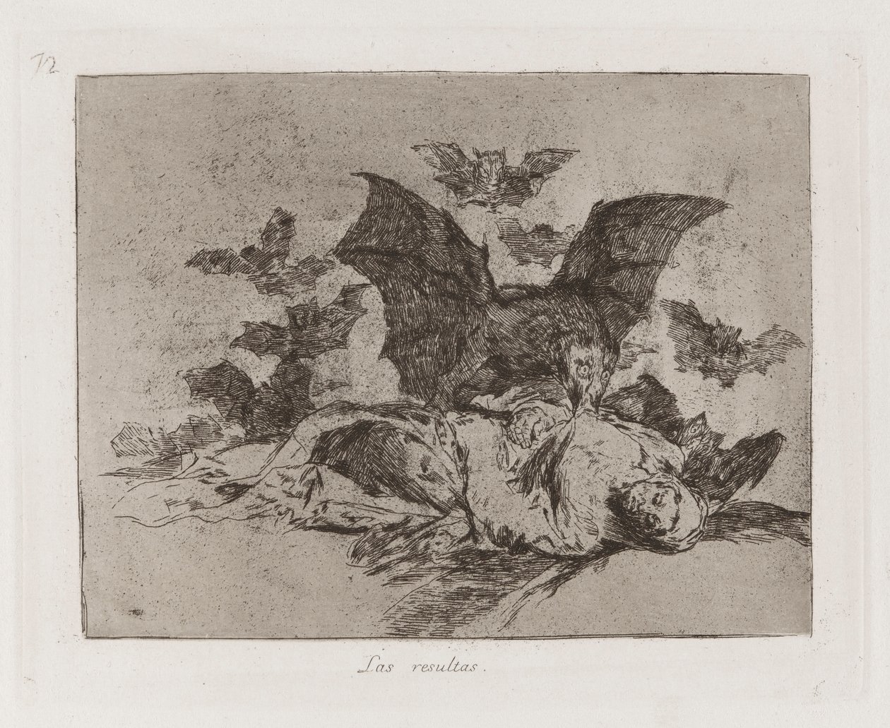 Resultatene (The Consequences), Plate 72 fra The Disasters of War av Francisco de Goya