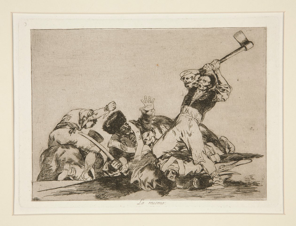 Det samme (The Same), pl. 3 fra The Disasters of War av Francisco de Goya