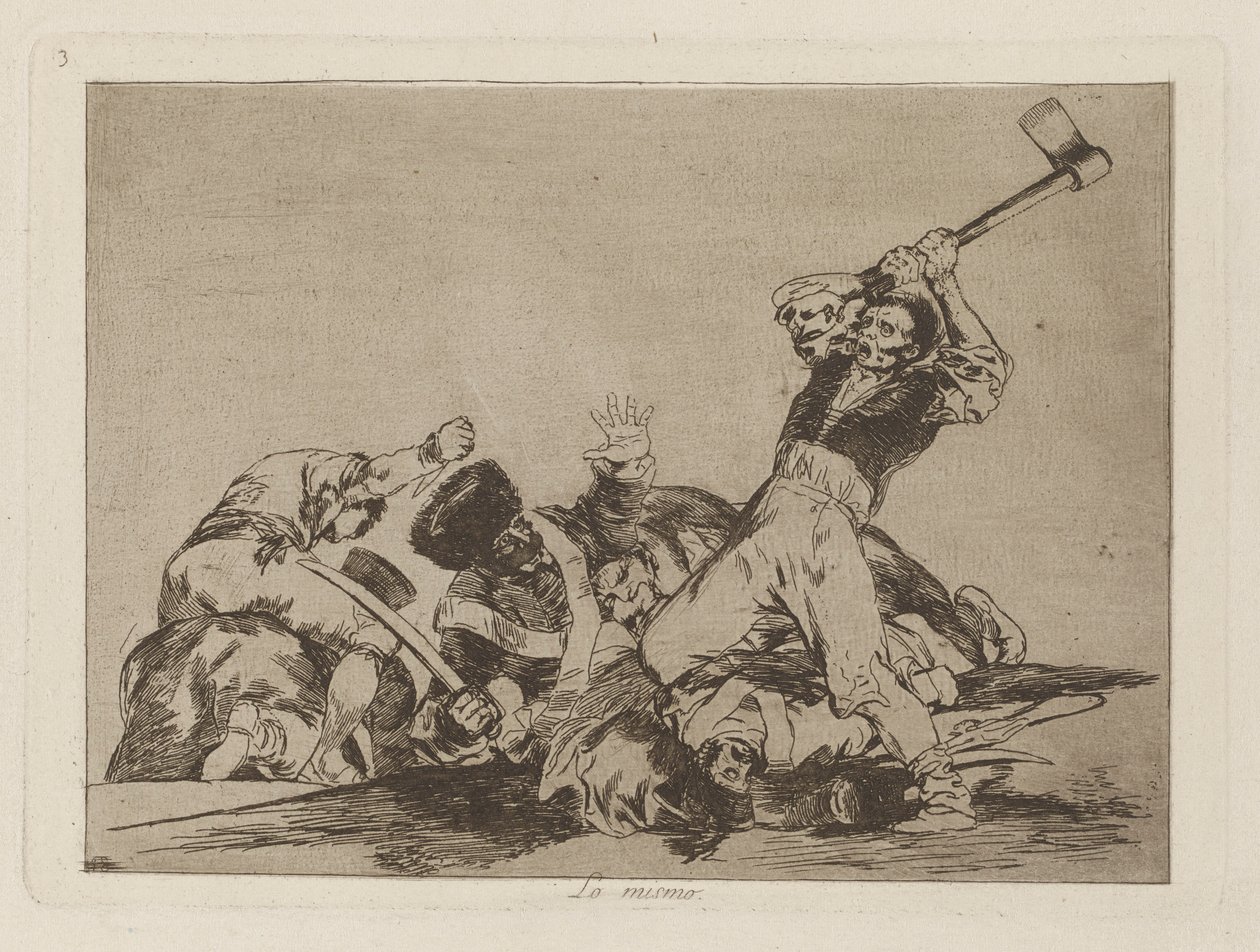 Det samme (The Same), pl. 3 fra serien The Disasters of War av Francisco de Goya