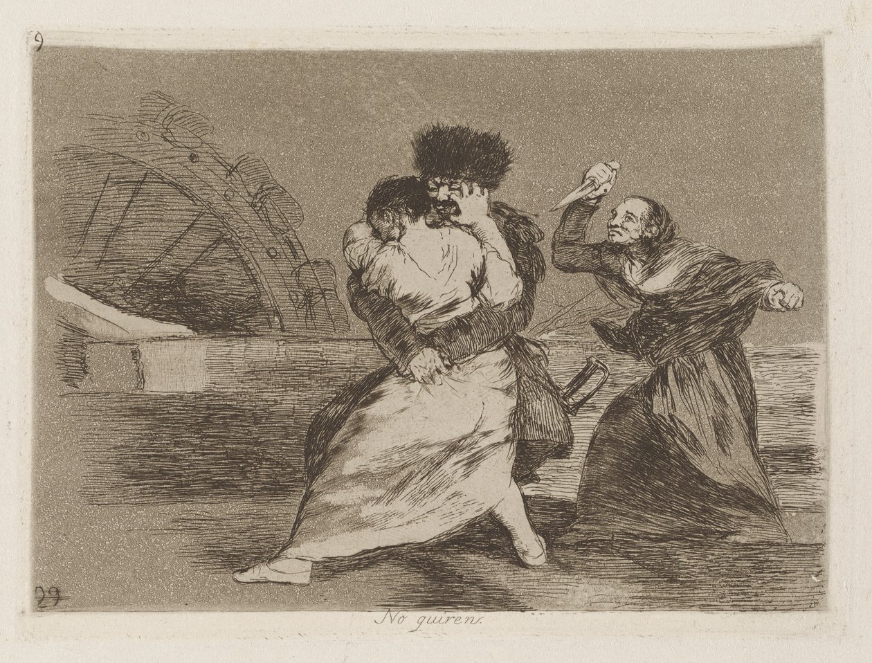No quieren [sic] (Det gjør de ikke av Francisco de Goya