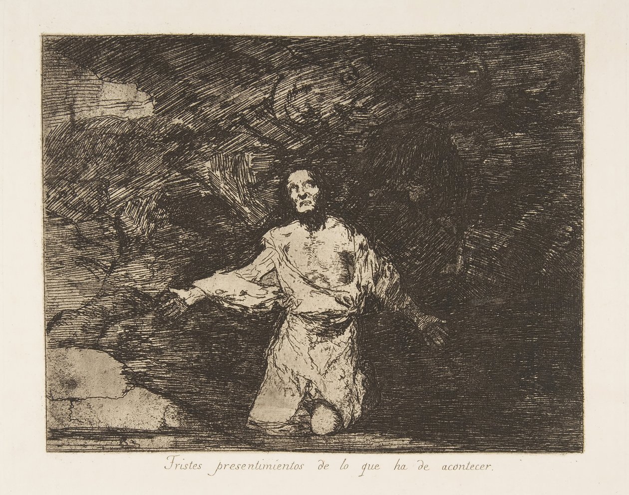 Plate1 fra The Disasters of War The Disasters of War: Sad..., ca. 1815 utgitt 1863. av Francisco de Goya