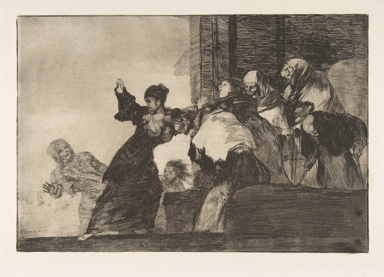 Plate 11 fra Disparates: Poor Folly, ca. 1816-23 utgitt 1864. av Francisco de Goya