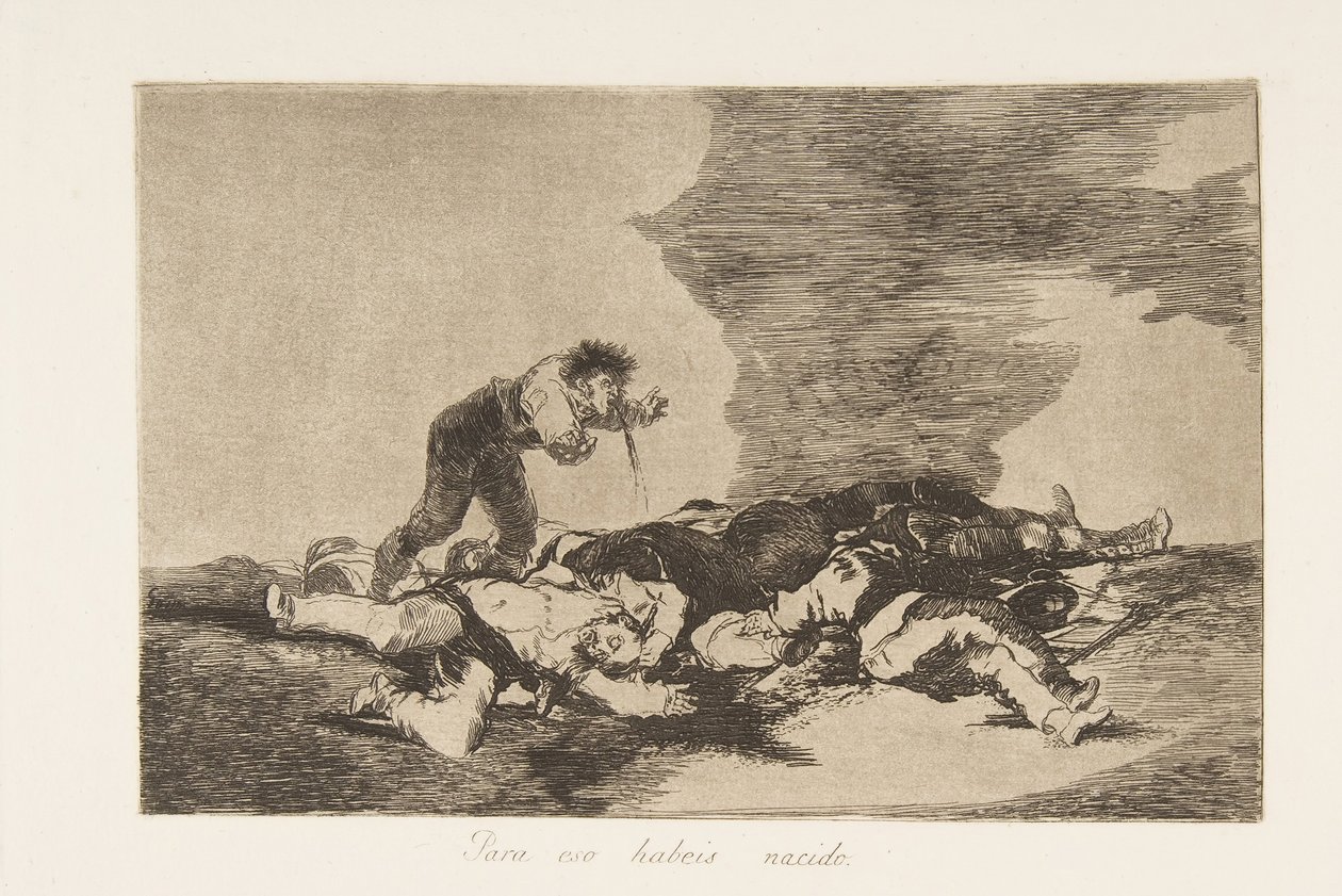 Plate 12 fra The Disasters of War Los Desastres de la Guerra: Denne ..., 1810 publisert 1863. av Francisco de Goya
