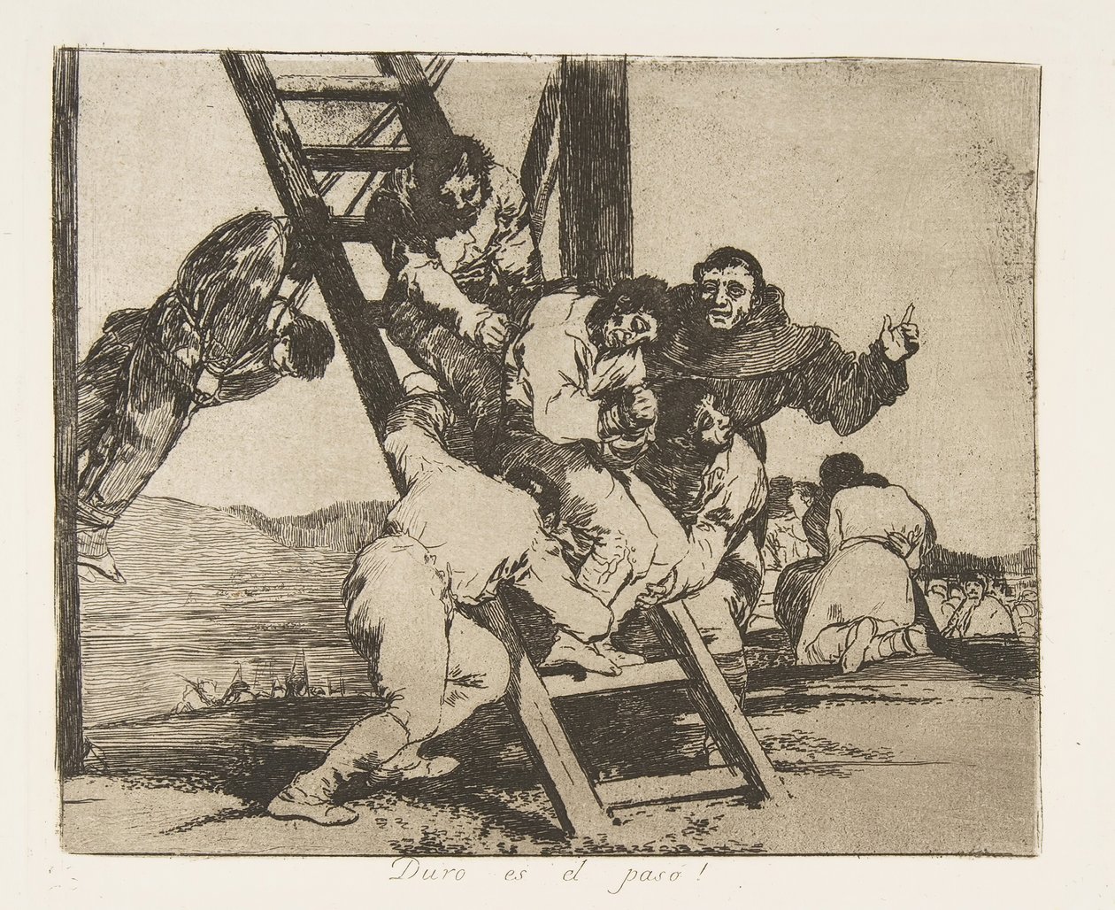 Plate 14 fra The Disasters of War Los Desastres de la Guerra: Its ..., 1810 publisert 1863. av Francisco de Goya