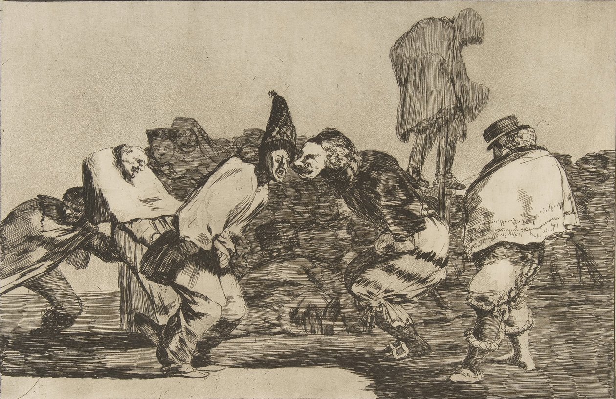 Plate 14 fra Disparates: Carnival Folly, ca. 1816-23 utgitt 1864. av Francisco de Goya