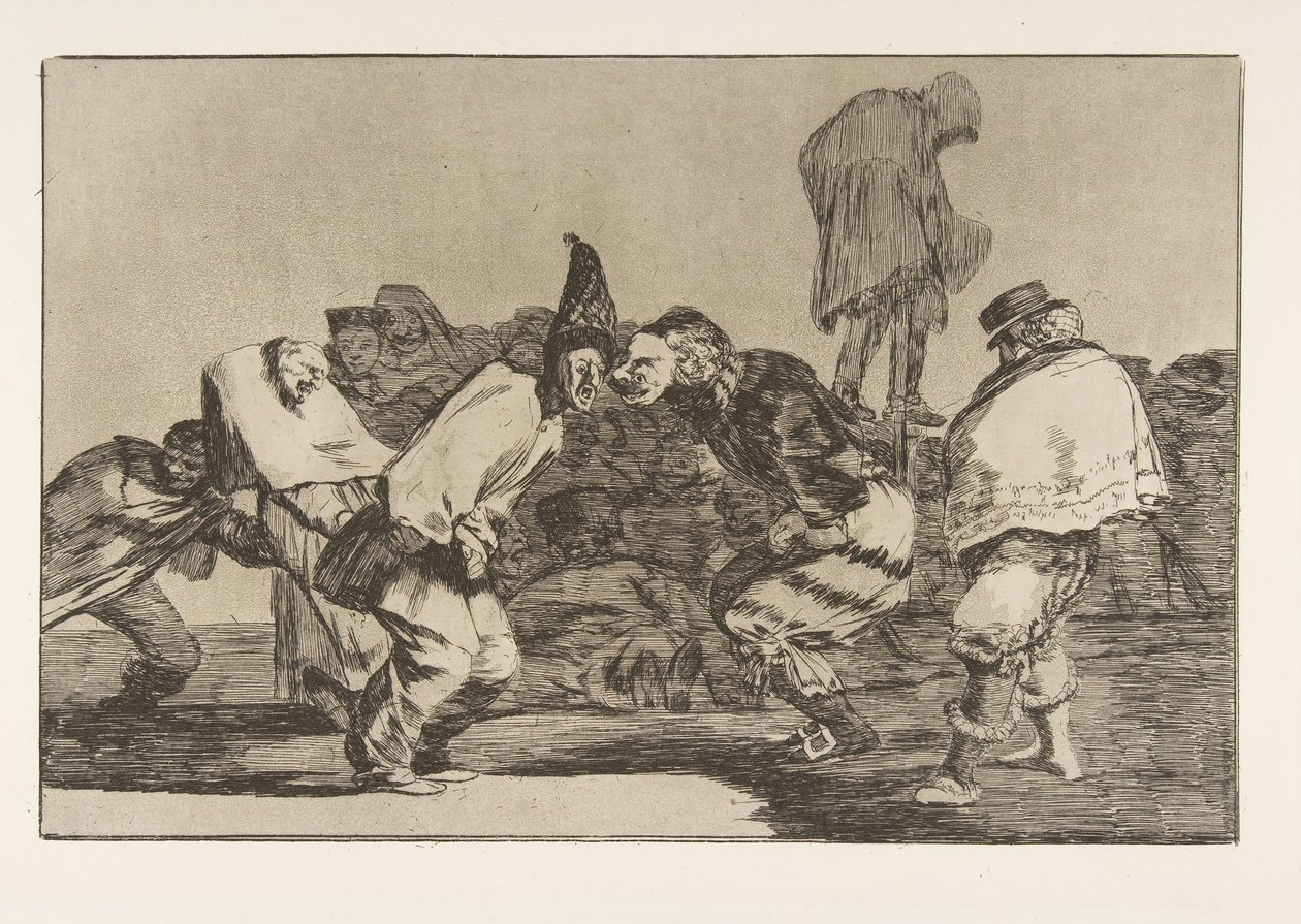 Plate 14 fra Disparates: Carnival Folly, ca. 1816-23 utgitt 1864. av Francisco de Goya