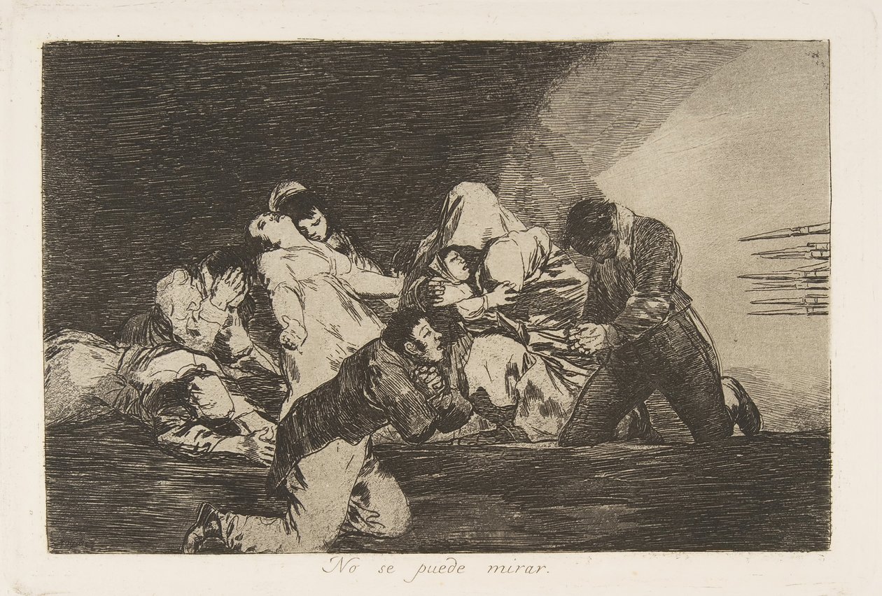 Plate 26 fra The Disasters of War Los Desastres de la Guerra: One..., 1810-20, publisert 1863. av Francisco de Goya