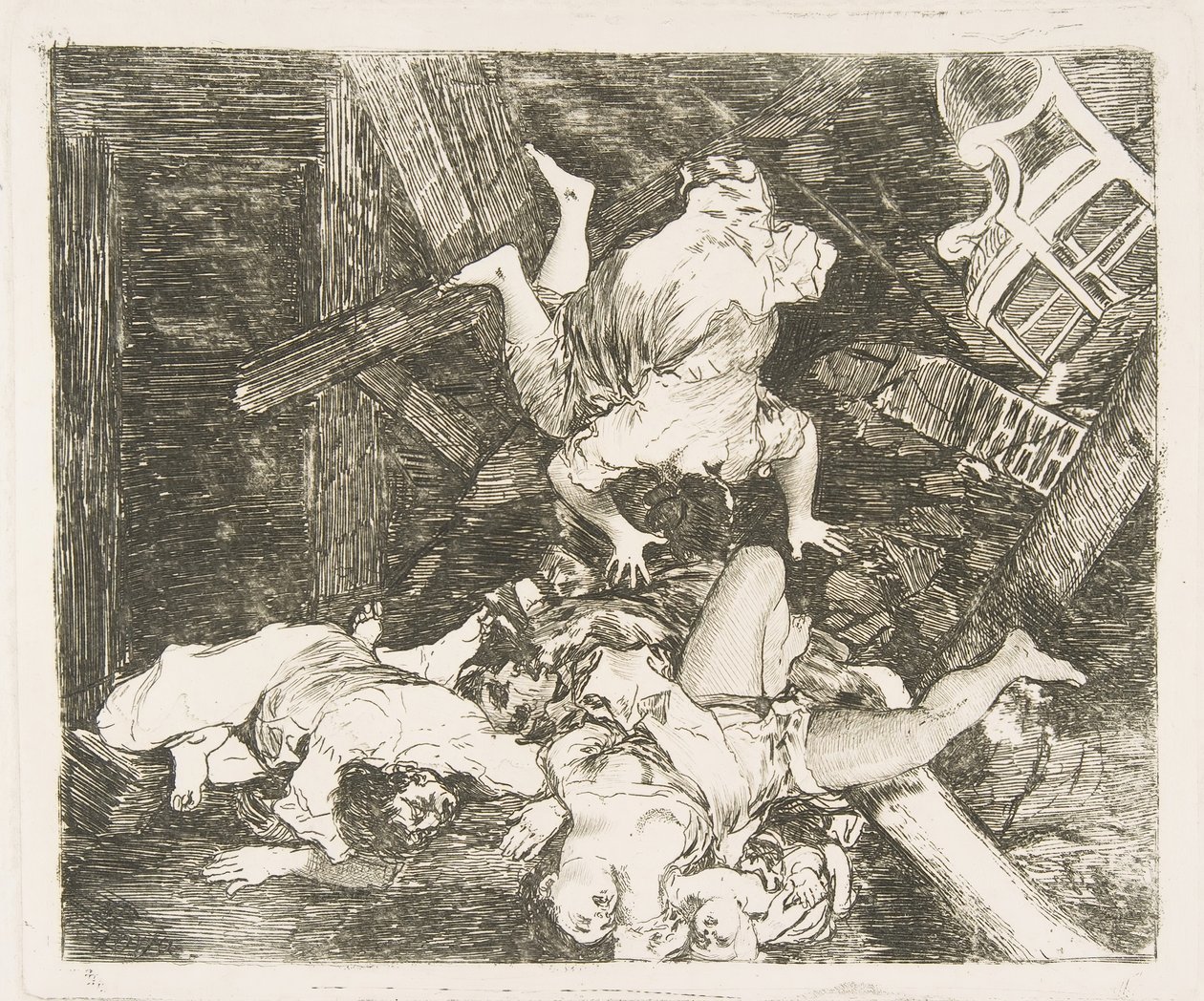 Plate 30 fra The Disasters of War The Disasters of War: Ravages of War. St..., 1810. av Francisco de Goya