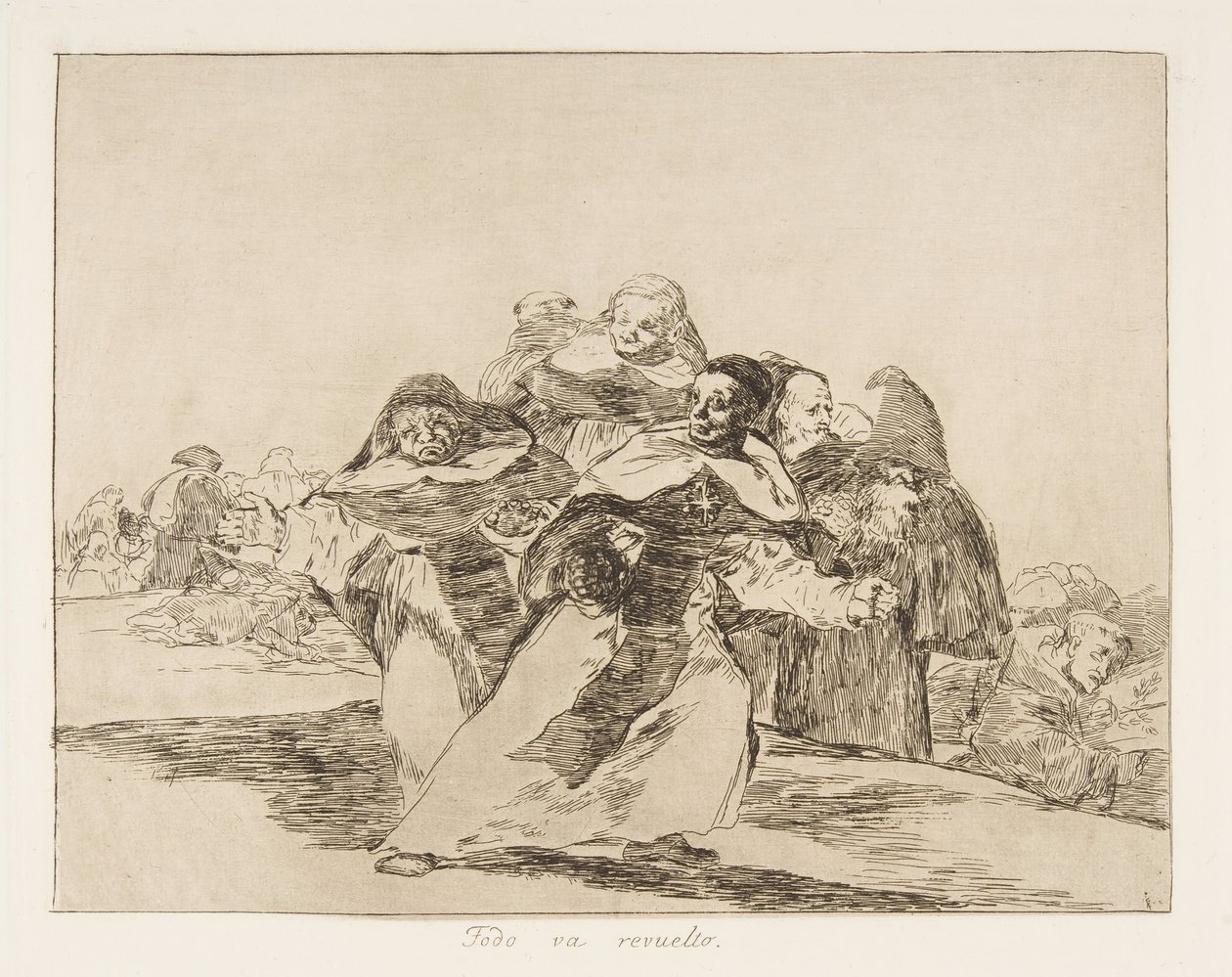 Plate 42 fra The Disasters of War Los Desastres de la Guerra: Every..., 1810 publisert 1863. av Francisco de Goya