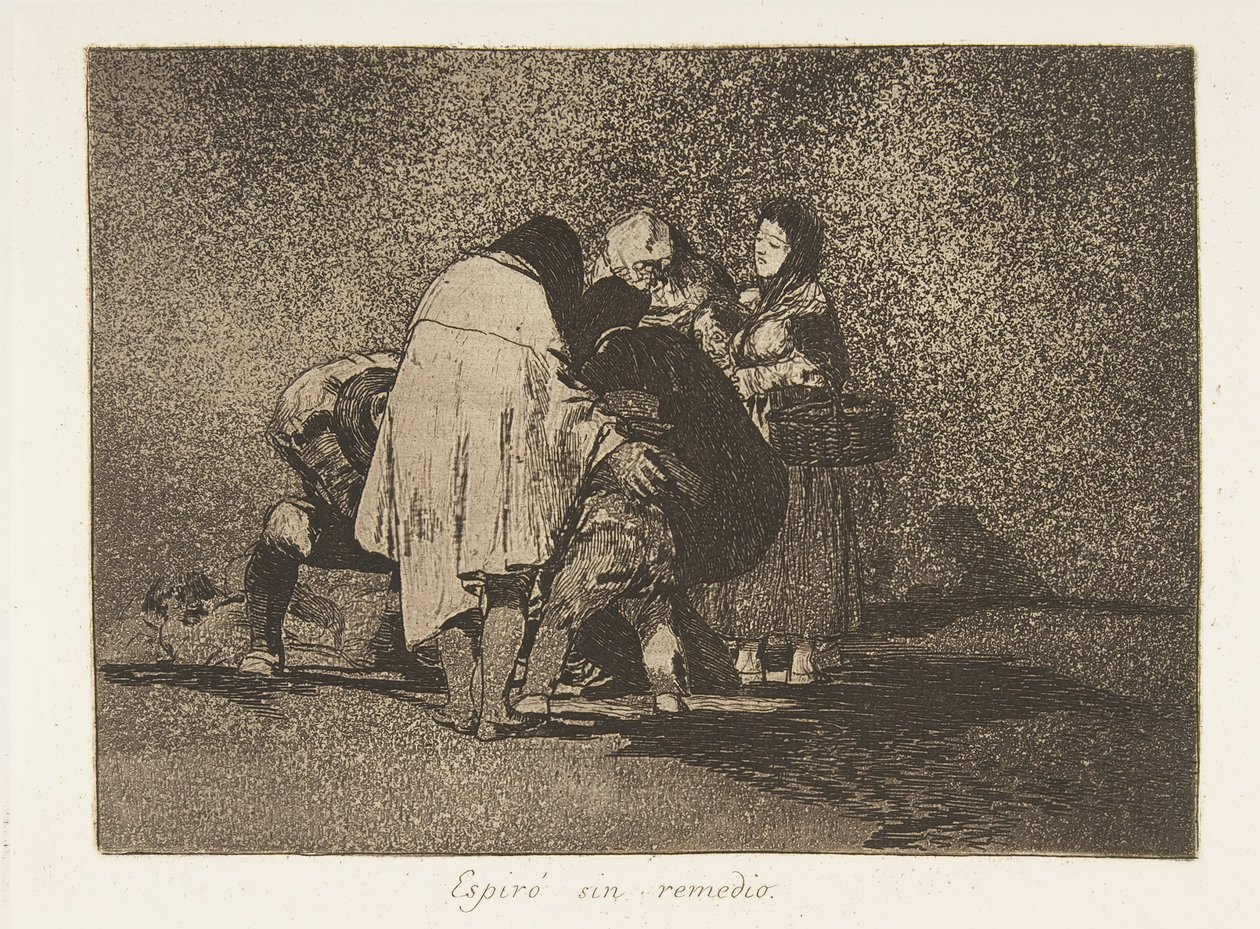 Plate 53 fra The Disasters of War Los Desastres de la Guerra: Th..., 1811-12 publisert 1863. av Francisco de Goya