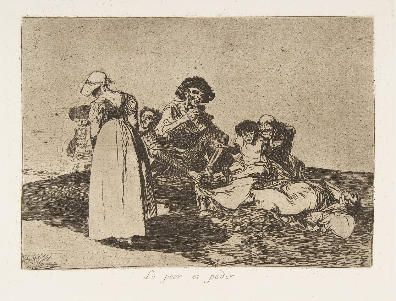 Plate 55 fra The Disasters of War Los Desastres de la Guerra: Th..., 1811-12 publisert 1863. av Francisco de Goya
