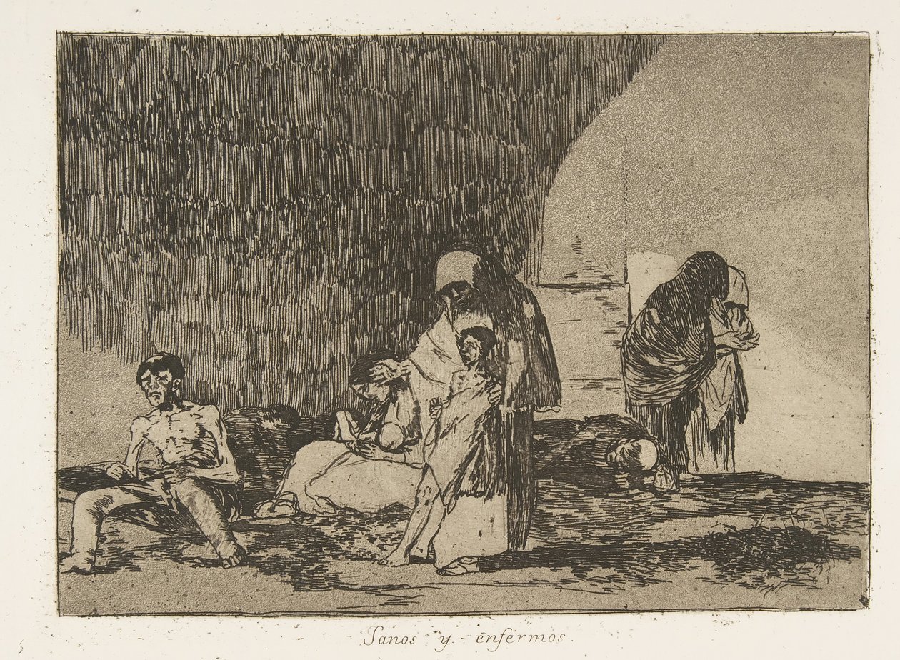 Plate 57 fra The Disasters of War Los Desastres de la Guerra: Th..., 1811-12 publisert 1863. av Francisco de Goya
