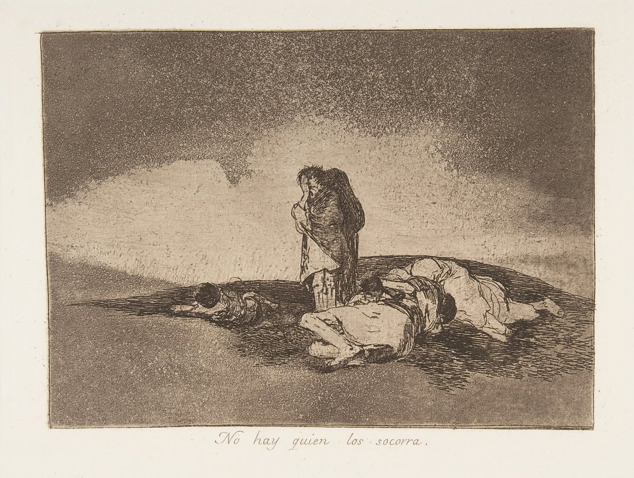 Plate 60 fra The Disasters of War Los Desastres de la Guerra: Th..., 1811-12 publisert 1863. av Francisco de Goya