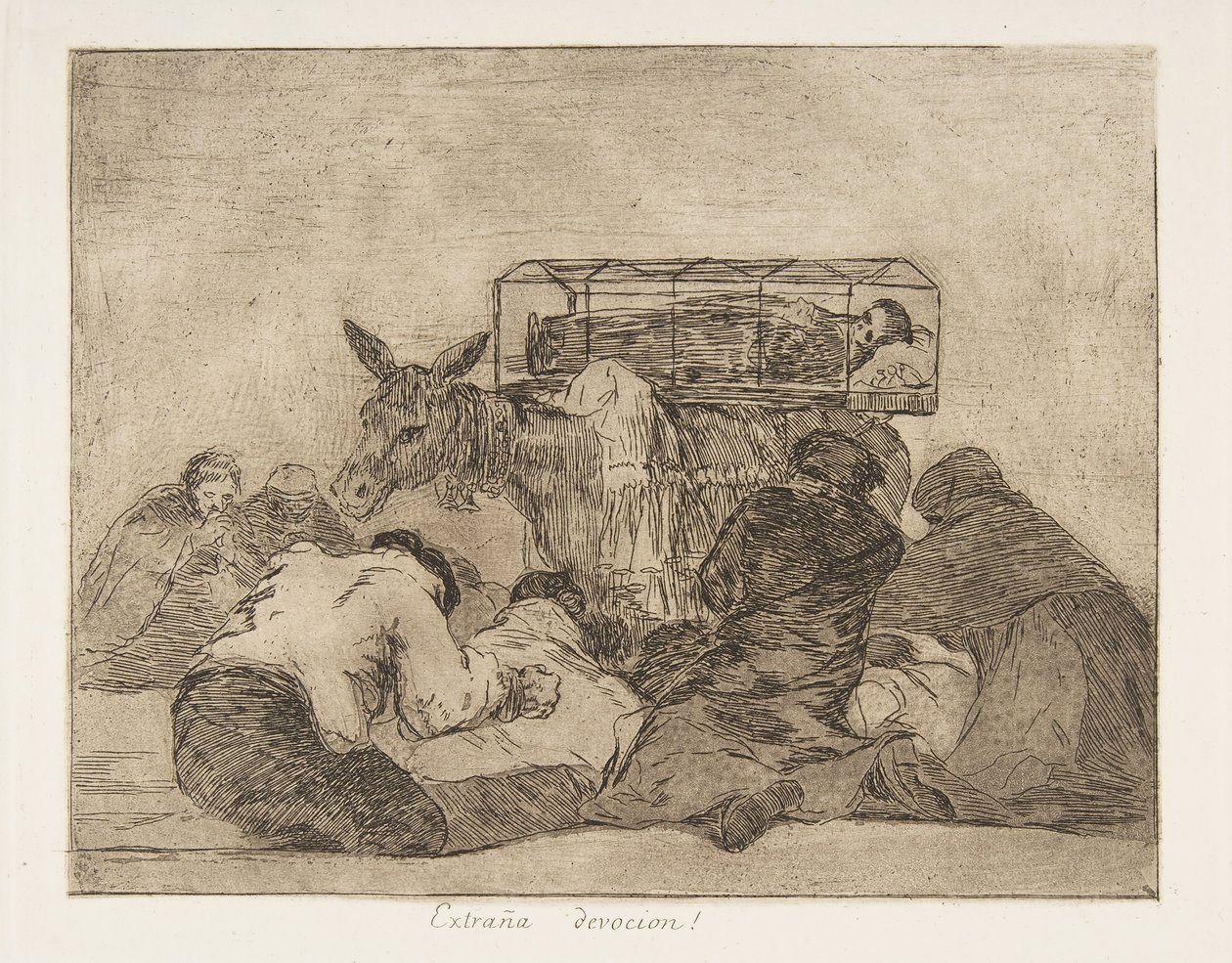 Plate 66 fra The Disasters of War Los Desastres de la Guerra..., etter 1814-15 publisert 1863. av Francisco de Goya