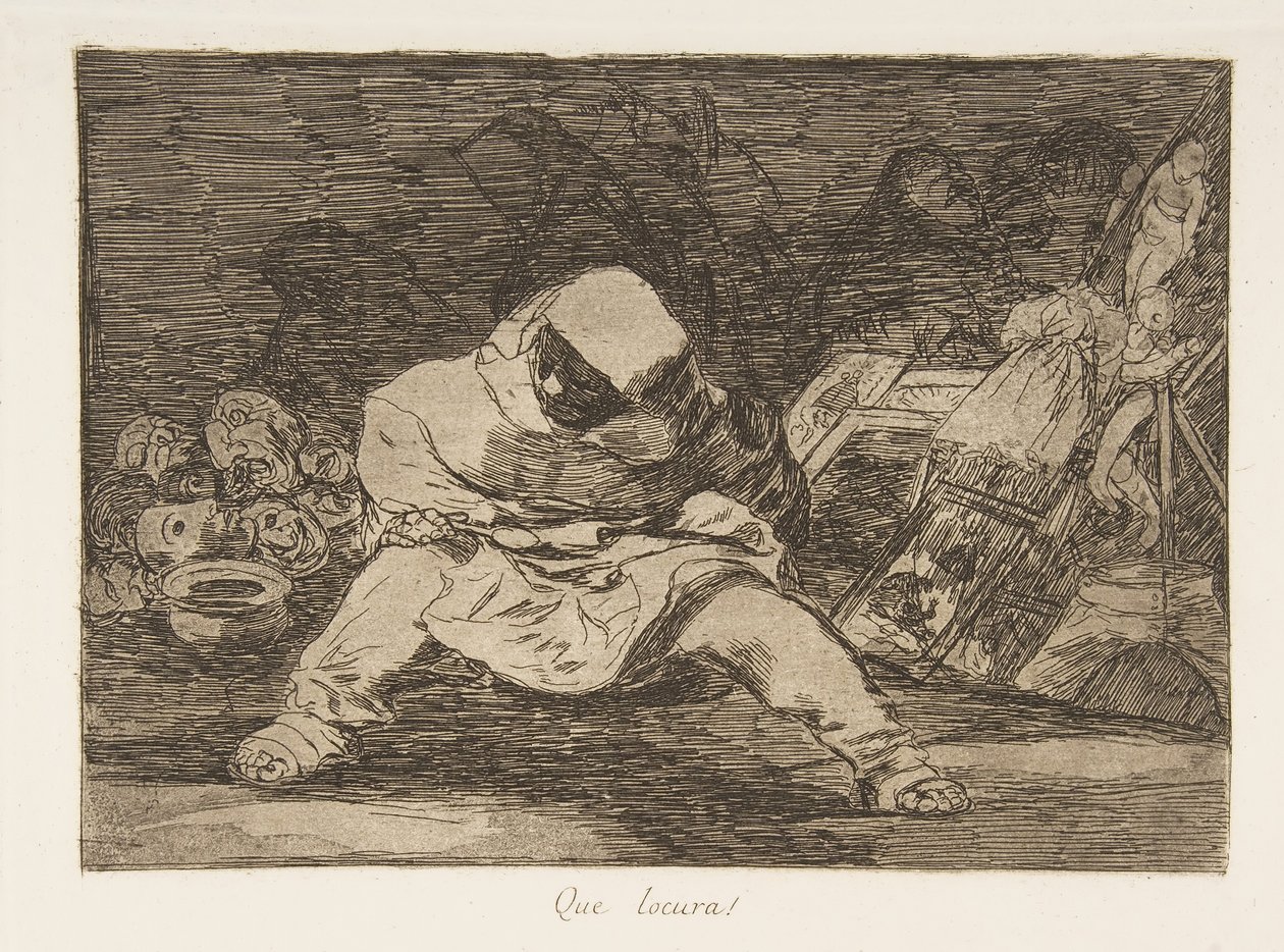 Plate 68 fra The Disasters of War Los Desastres de la Guerra..., etter 1814-15 publisert 1863. av Francisco de Goya
