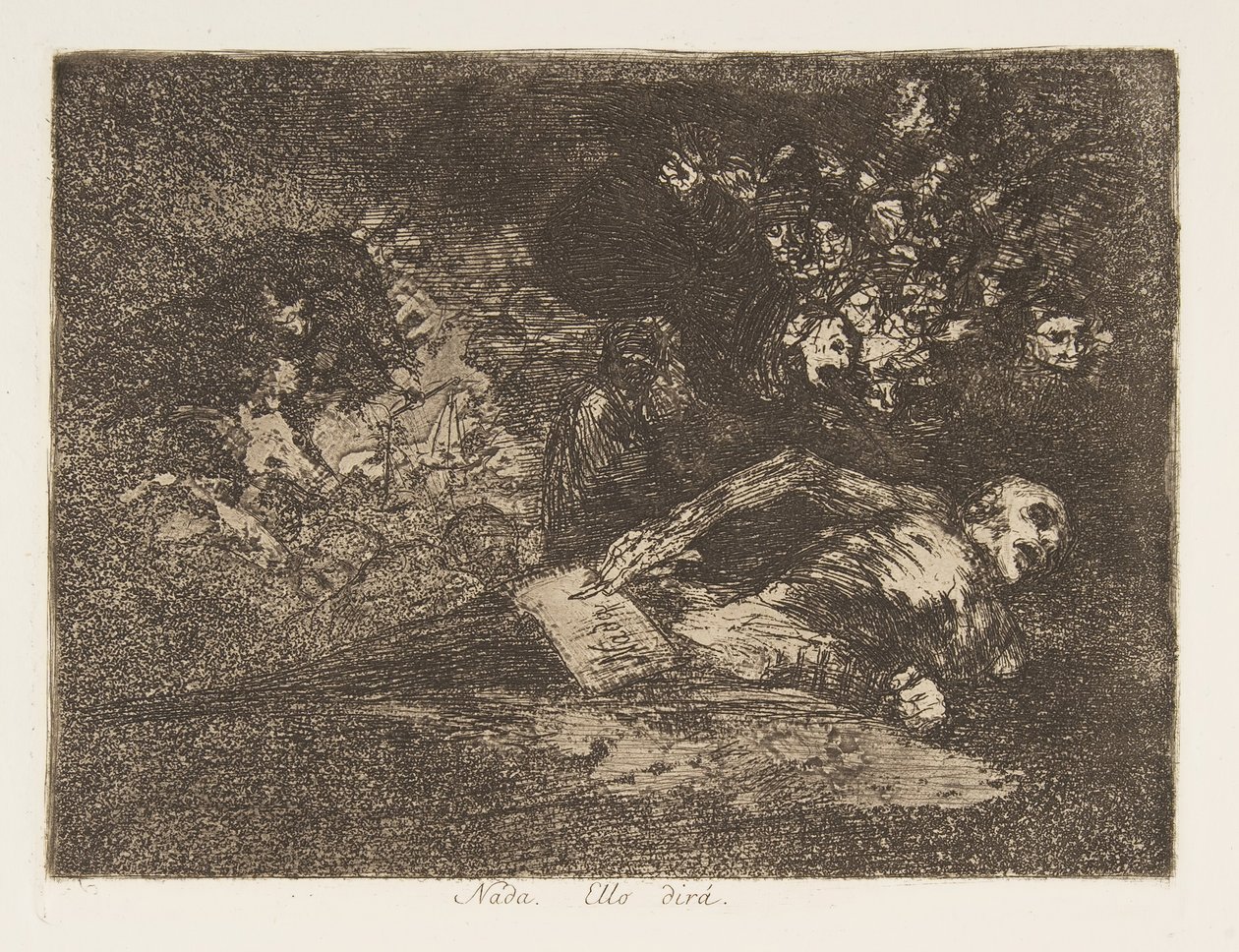 Plate 69 fra The Disasters of War Los Desastres de la Guerra: Not..., 1810-20, publisert 1863. av Francisco de Goya