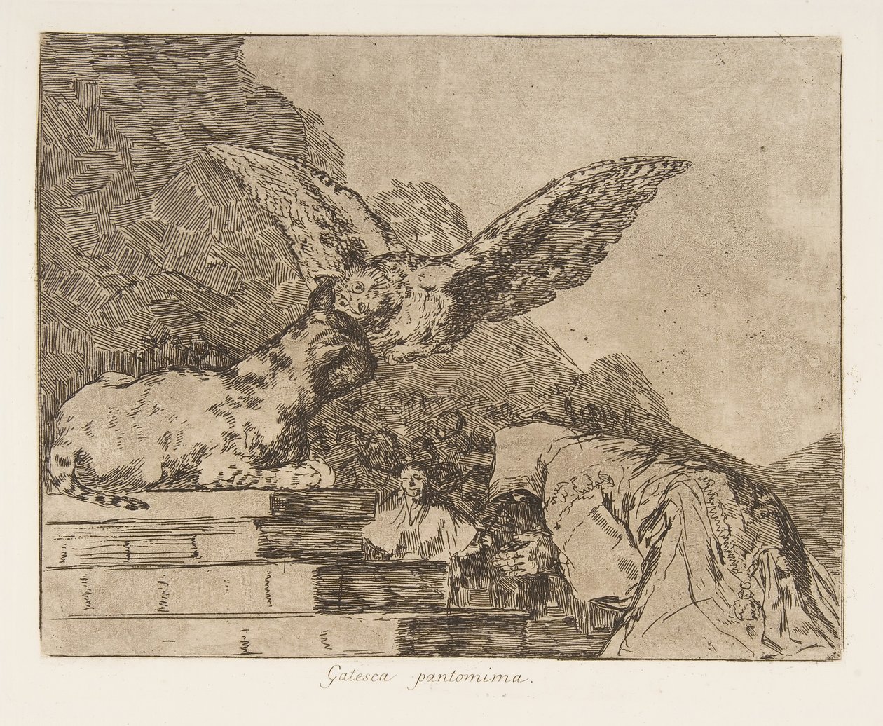 Plate 73 fra The Disasters of War Los Desastres de la Guerra..., etter 1814-15 publisert 1863. av Francisco de Goya