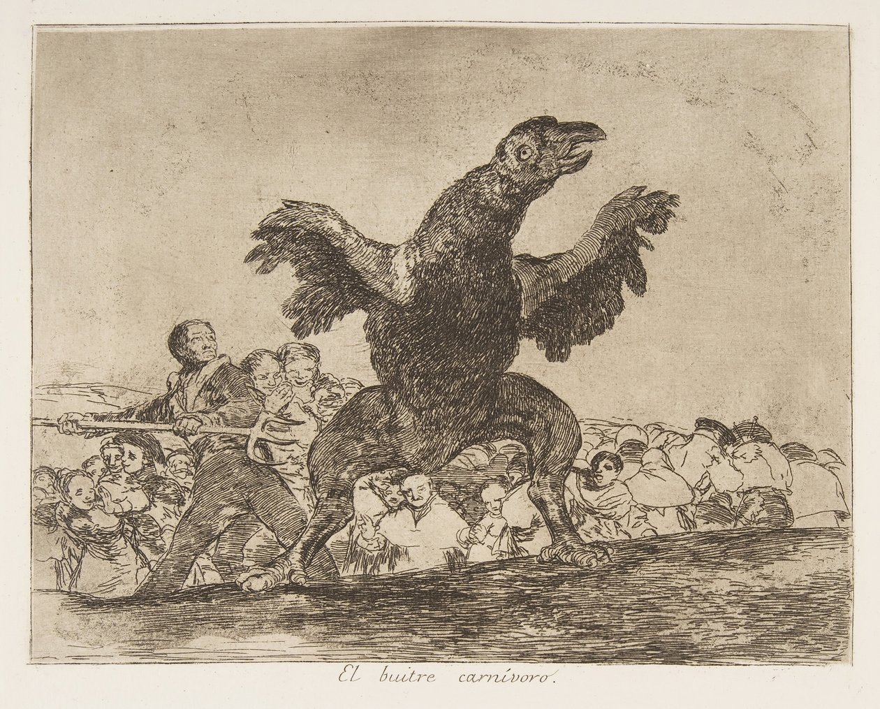 Plate 76 fra The Disasters of War Los Desastres de la Guerra..., etter 1814-15 publisert 1863. av Francisco de Goya