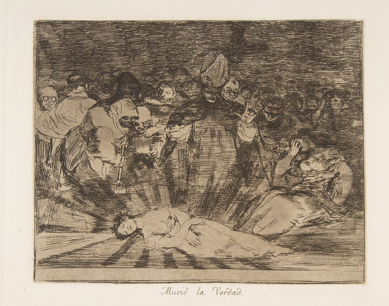 Plate 79 fra 'The Disasters of War' Los Desastres de la Guerra..., etter 1814-15 publisert 1863. av Francisco de Goya